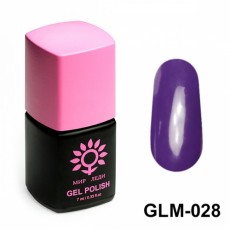 Гель-лак Мир Леди сверхстойкий - Темно фиолетовый GLM-028